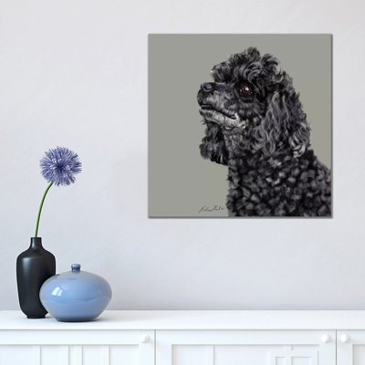 Poodle 1 Piece Wrapped Canvas Painting