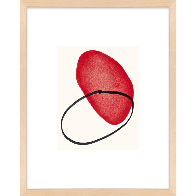 No. 226 Print by Katy Montica, Brown Framed, 38" H x 30" W