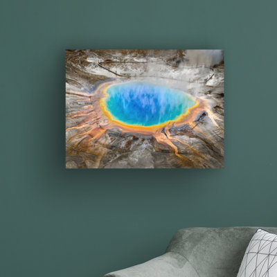 «Grand Prismatic Spring» par Ignacio Palacios, impression sur toile tendue