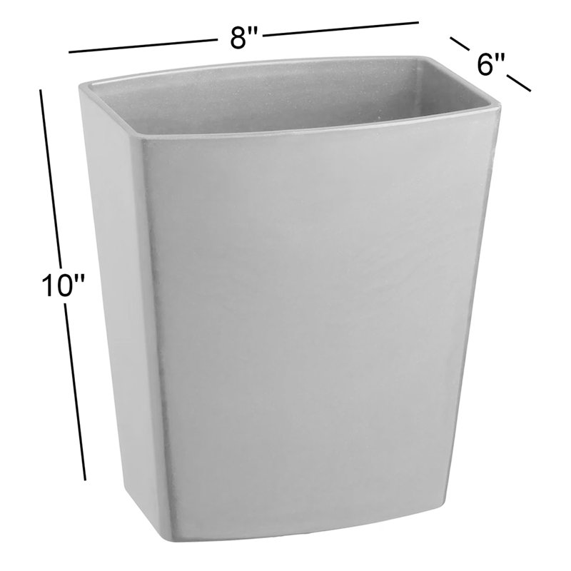 Corbeille pour déchets Arleta 1,75 gallons, Noir