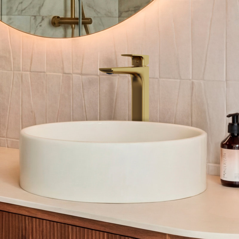 Robinet de lavabo de salle de bain à un trou, robinet de lavabo de salle de bain à poignée simple avec ensemble de drain