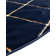 Latitude Run® Checks Nikica Rug Navy Blue and Gold