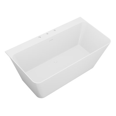 59'' x 30.31'' Freestanding Soaking Acrylic Bathtub