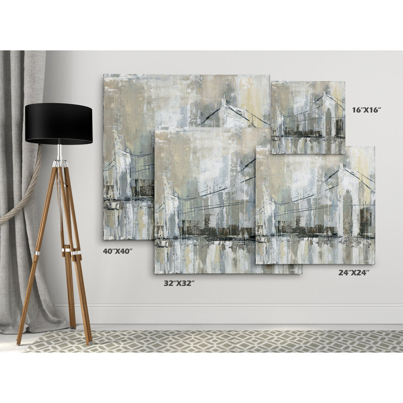 « midtown bridge i », reproduction de peinture à l’huile sur toile tendue, H 24 po x l 24 po x P 1,5 po, Toile tendue