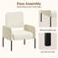 Upholstered Corduroy Accent Chair-1042979801