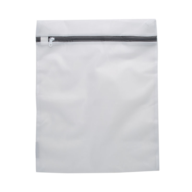 Large White Mesh Laundry Wash Bags with Zipper Closure