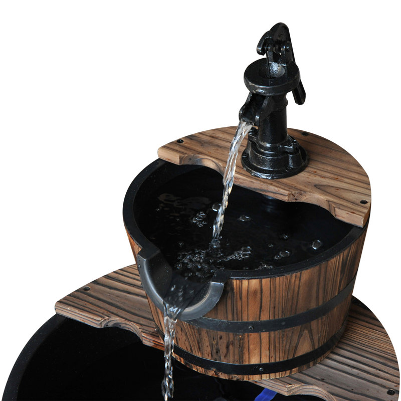 Weather Resistant Wood Garden Statue