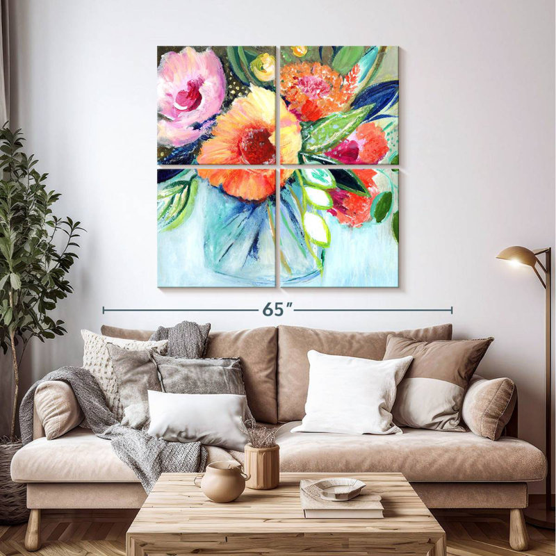 Fleurs Harnek Fantasy, H 45 po x l 45 po