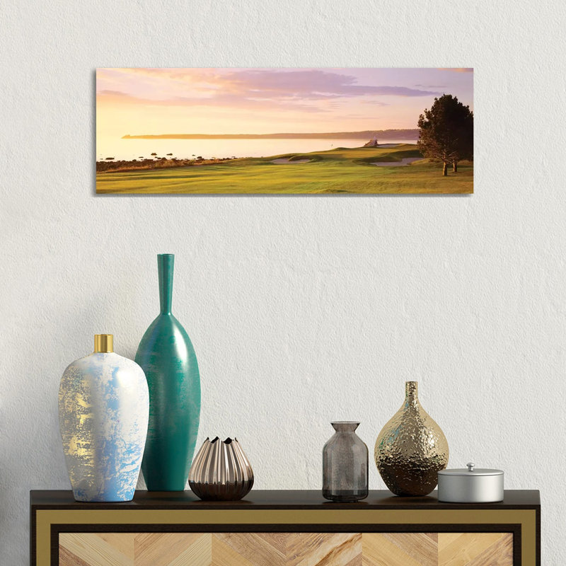 Sunrise Golf Course ME USA by Panoramic Images - Wrapped Canvas Panoramic Print, 30.48 cm H x 91.44 cm W x 1.91 cm D