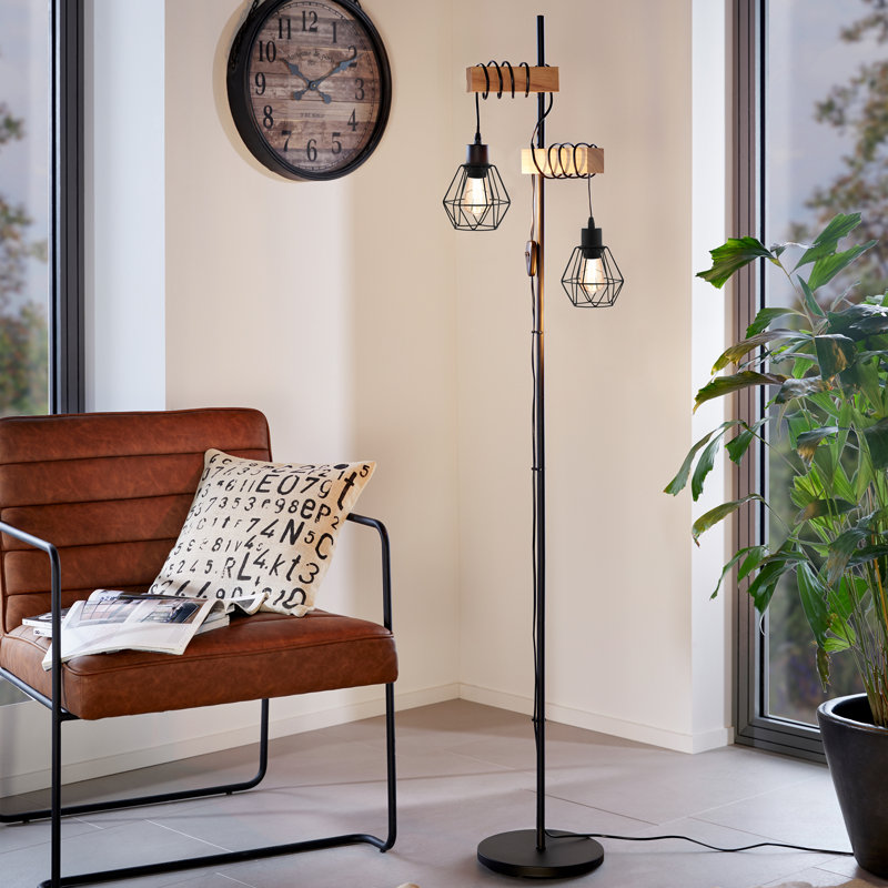 166.5cm Black Tree Floor Lamp