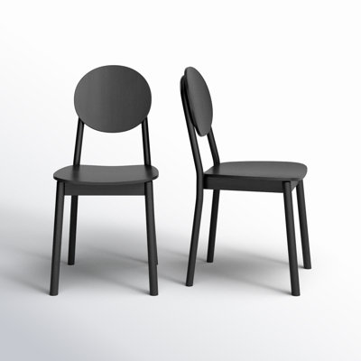 Kassia King Louis Back Side Chair in Black