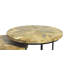 Ensemble de deux tables gigognes en bois massif naturel et noir