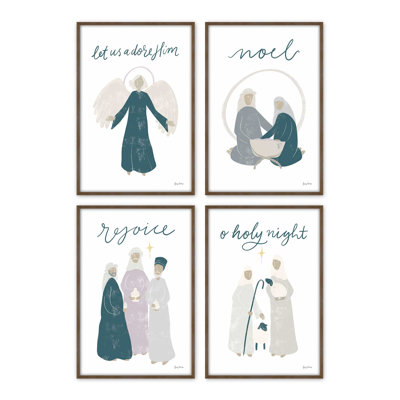 Heaven's Glow, ensemble de 4 reproductions d'art