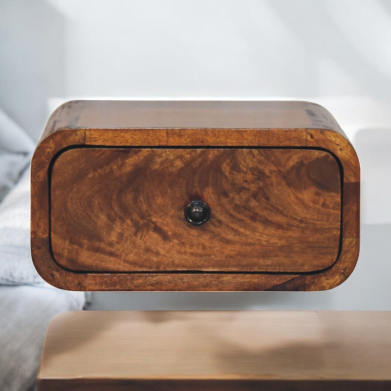 Archeveque 30cm W Solid Wood Bedside Table