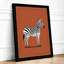 Zebra in Profile Modern - Framed Print-580995703-580995697