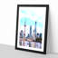 Shanghai Skyline Reflection - Picture Frame Painting Print-56738957-56738960