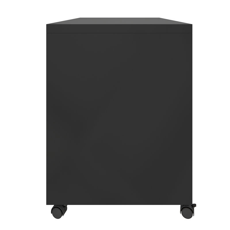 Armoire de bureau en métal avec 2 tiroirs et tablettes réglables