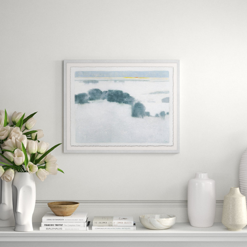 Gray Glass 2' Framed Print on Glass