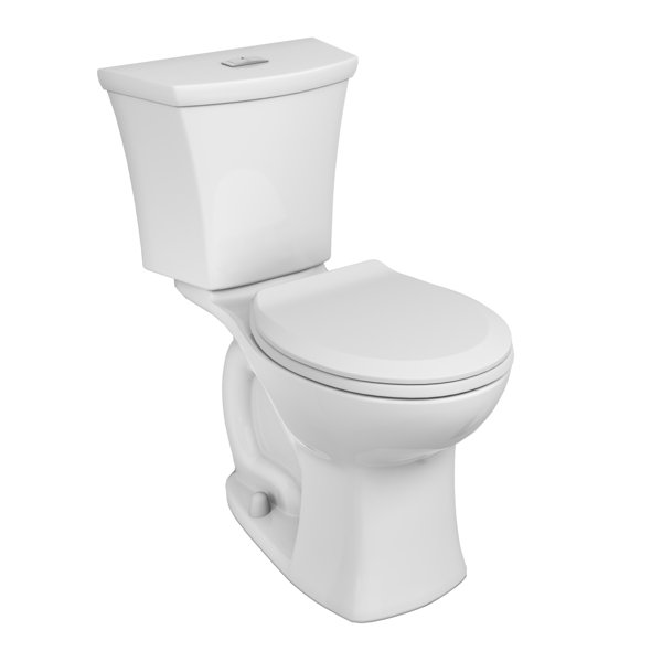 American Standard Edgemere Dual-Flush Two-Piece Toilet (Seat Included ...