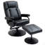 Fauteuil pivotant inclinable, manuel en cuir PU avec repose-pieds repose-pieds pour le salon, le bureau, la chambre à coucher-1776124700