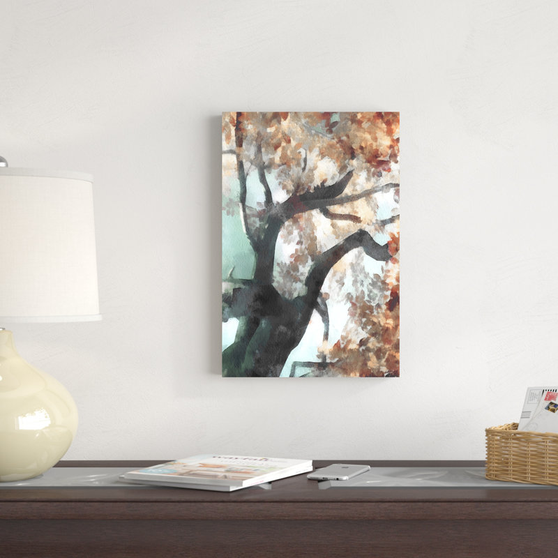 Fall Tree I - Wrapped Canvas Painting, 18" H x 12" W