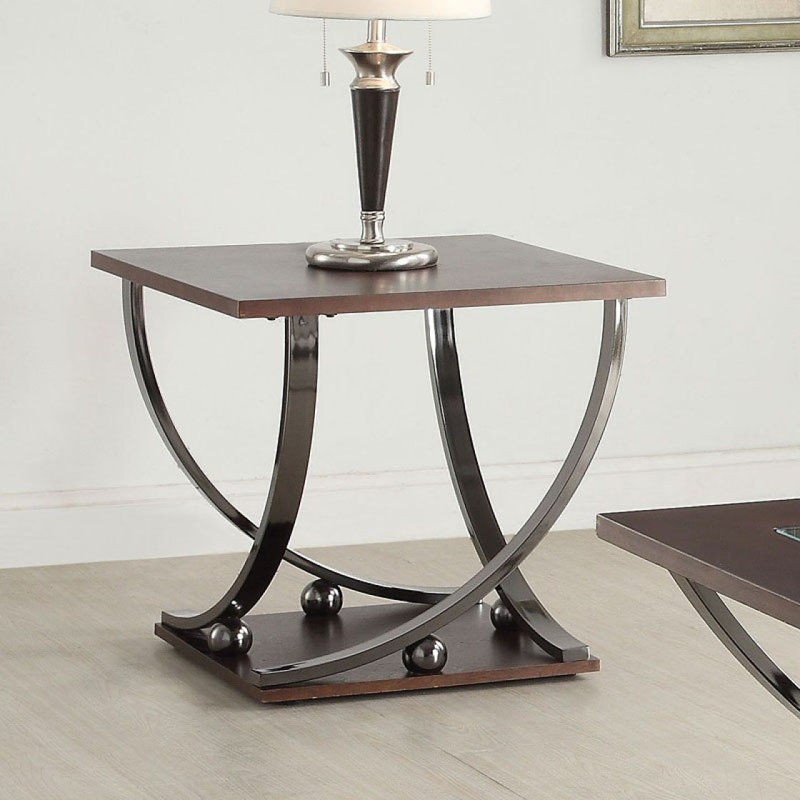 End Table In Black Nickel
