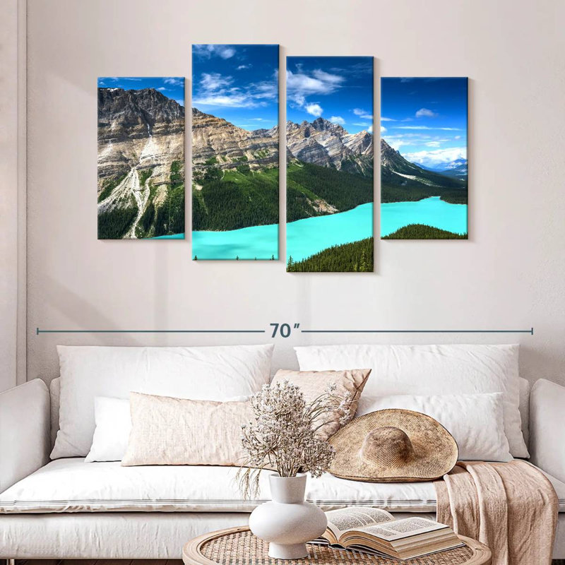 Alvord turquoise, lac Peyto, H 32 po x l 52 po