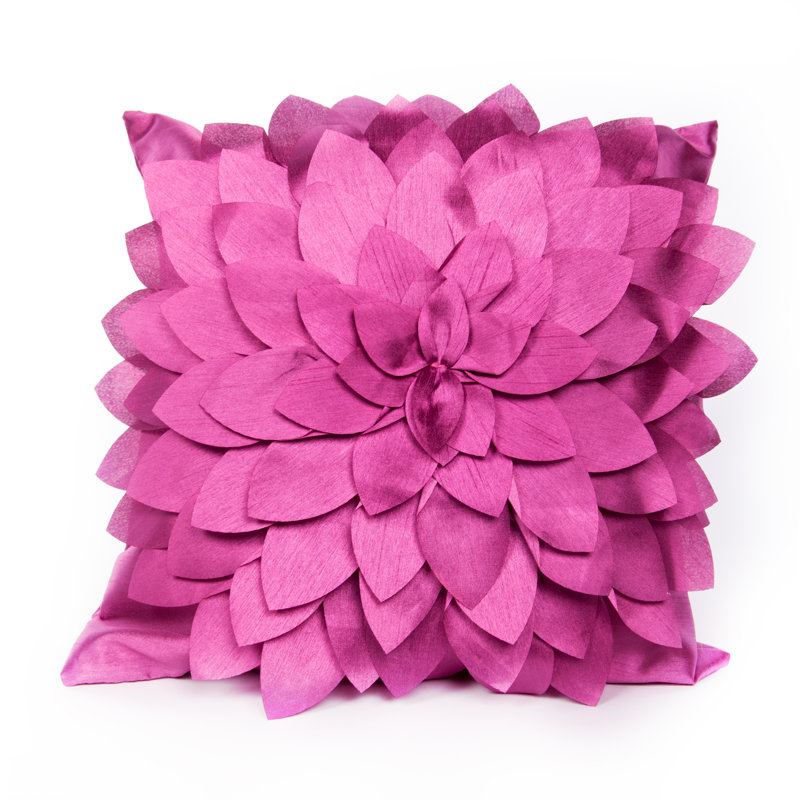 Housse et insert de coussin carré Amilia, Mauve