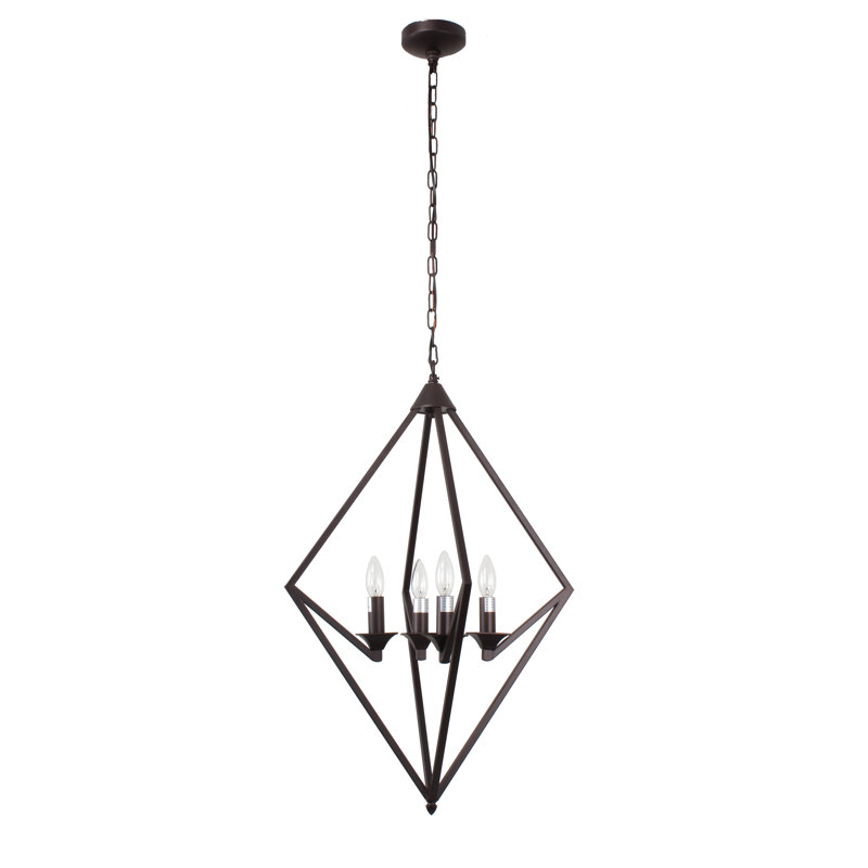 Lustre géométrique unique à 4 lumières Carrigan