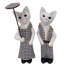 2 Piece Bali Cat Couple Figurine Set