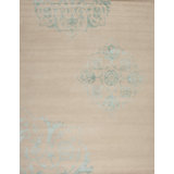 Modern Tibet Hand Knotted Damask Area Rug