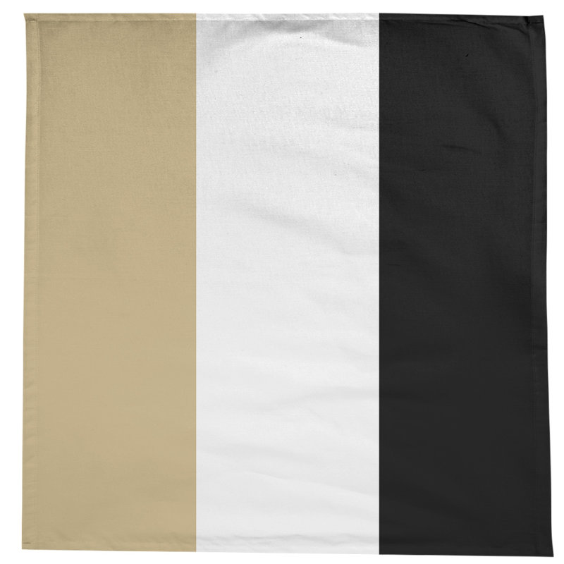 Nappe mélange de coton à rayures Mississippi Rebellion, West West Lafayette train or / blanc / noir