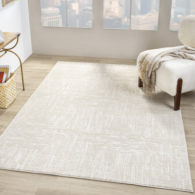Modern Solid Textured Area Rug