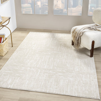 Tapis moderne texturé uni 