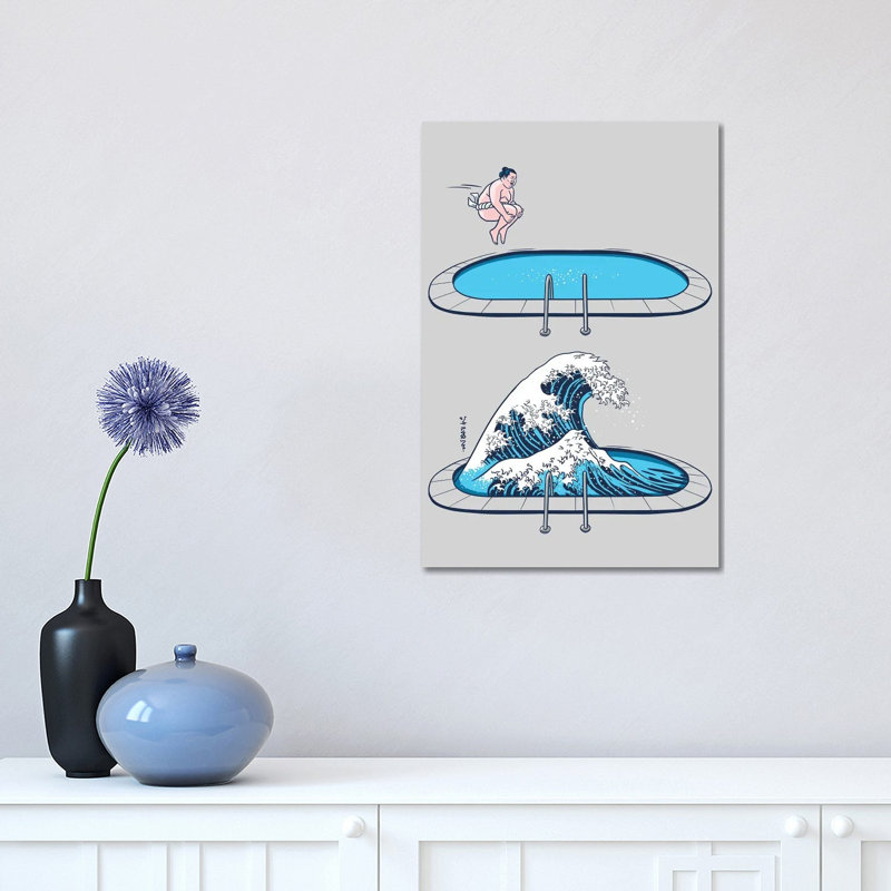 Sumo Wave by Alberto Perez - Wrapped Canvas Gallery-Wrapped Canvas Giclée, 30.48 cm H x 45.72 cm W
