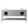 Sinclaire 72'' Double Bathroom Vanity with Engineered Marble Top