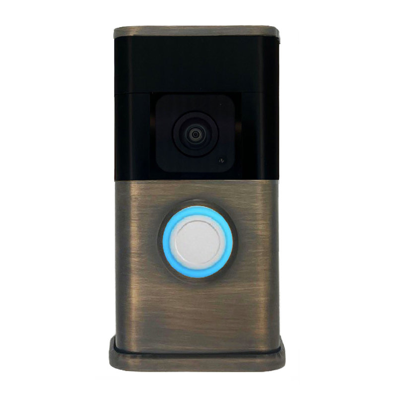 Housse de sonnette traditionnelle (Ring 3, 3 Plus, 4, Batterie Plus, Compatible Batterie Pro), Laiton antique
