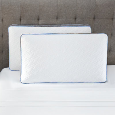 Gusseted Gel-infused Memory Foam Queen Bed Pillow Set Of 2