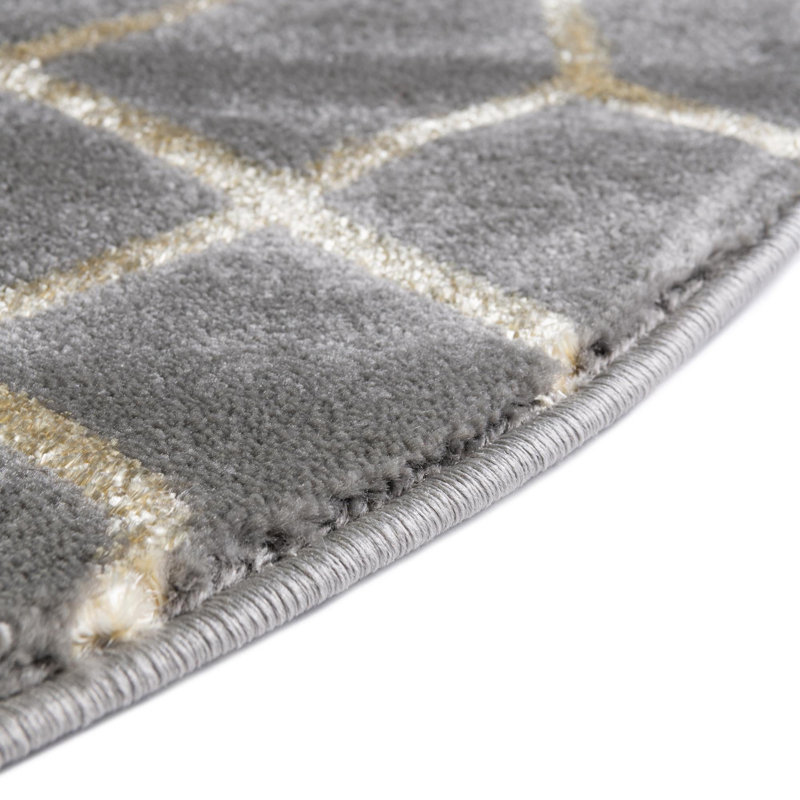Geometric Area Rug, 160cm x 240cm Oval