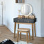 Ensemble coiffeuse avec tabouret et miroir Mukul-670299682