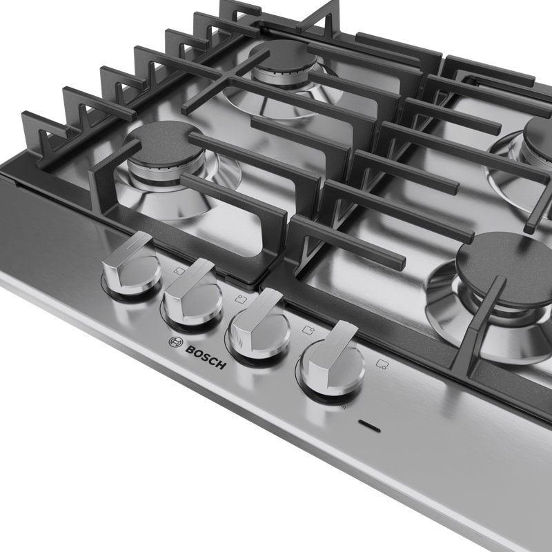 500 Series,24' Gas Cooktop,4 Burner,SS