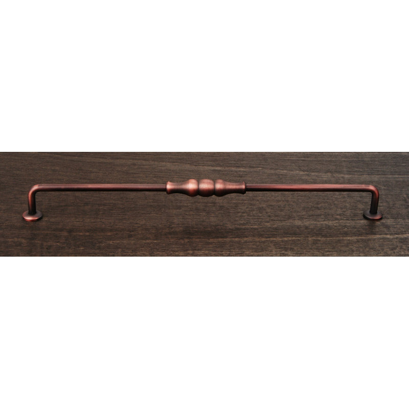 Poignée verticale perlée 12 po CP Series, Distressed Copper