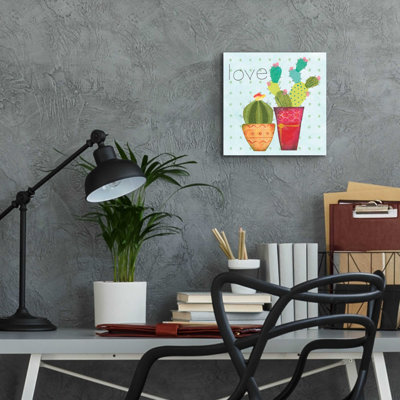 «Southwest Cactus III» par Courtney Prahl, art mural en verre acrylique