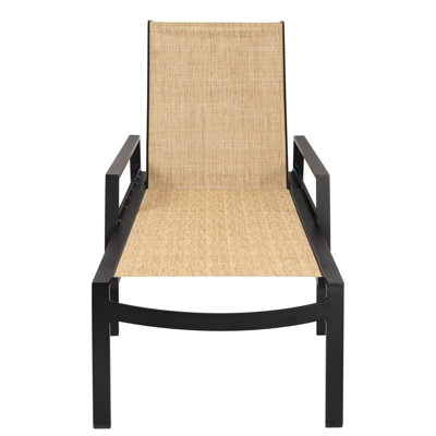 Adjustable Chaise Lounge With Arms