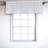 Geometric Sateen Ruffled 54'' W Window Valance in