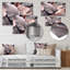 Or rose, feuilles et harmonie I - décoration murale florale en métal-2121745481