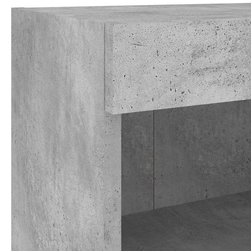 Barnim Unfinished with Fireplace Included, Concrete Grey