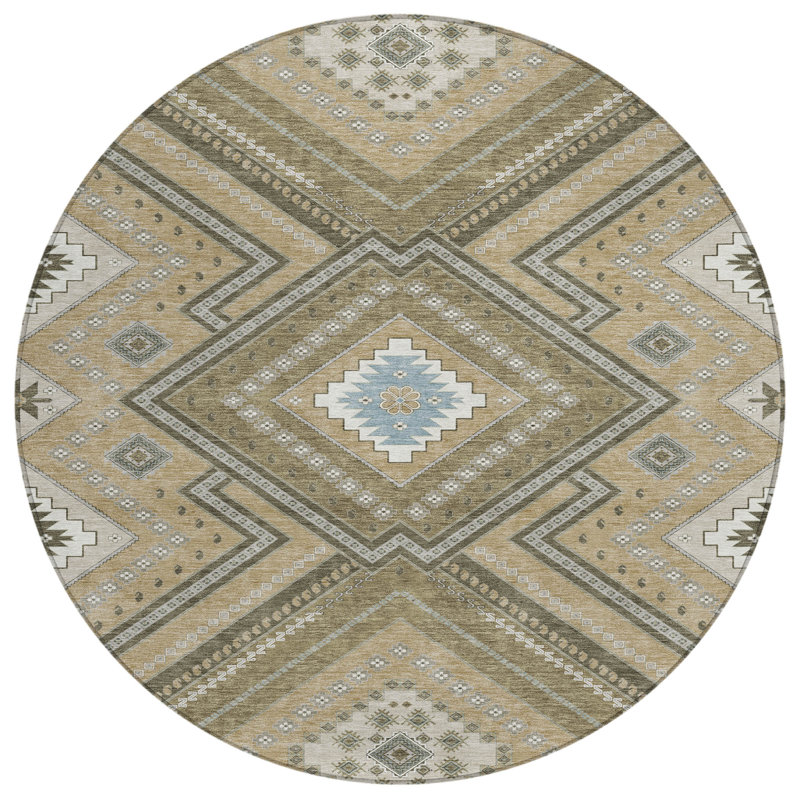 Chayden Indoor/Outdoor Chantille ACN1010 Area Rug, Round 8'