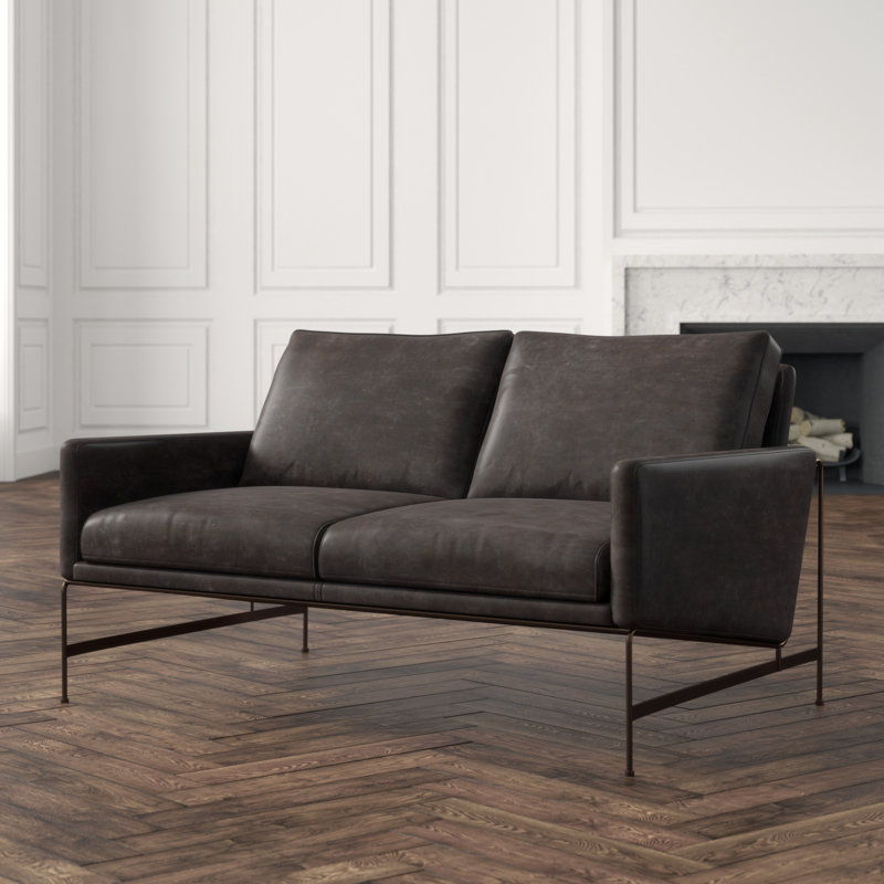 Thomas Bina Leather Loveseat