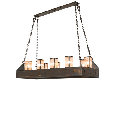 66" Long Cassidy 10 Light Oblong Pendant